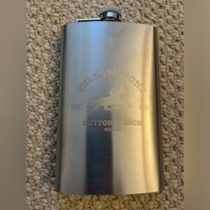 Stainless Steel “Yellowstone Dutton Ranch” flask 
NEW : NEVER Used : 8.7 ounces